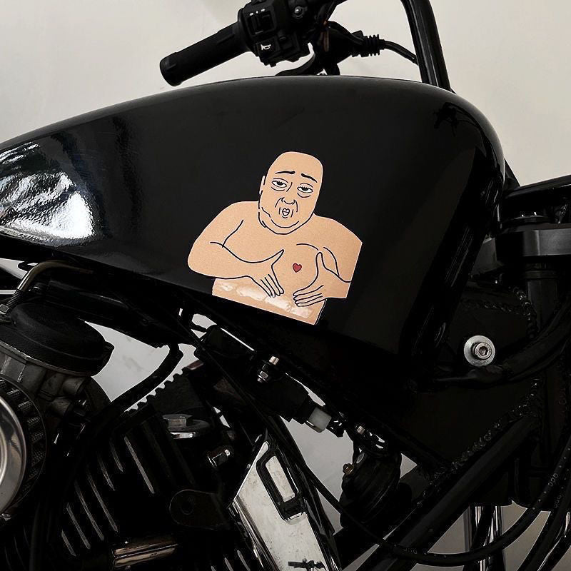Personalized creative car stickers spoof uncle funny stickers motorcycle electric car decoration decal notebook