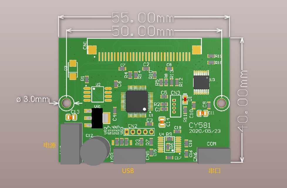 2 inch printer control board USB interface serial port 58mm print driver board thermal print driver board