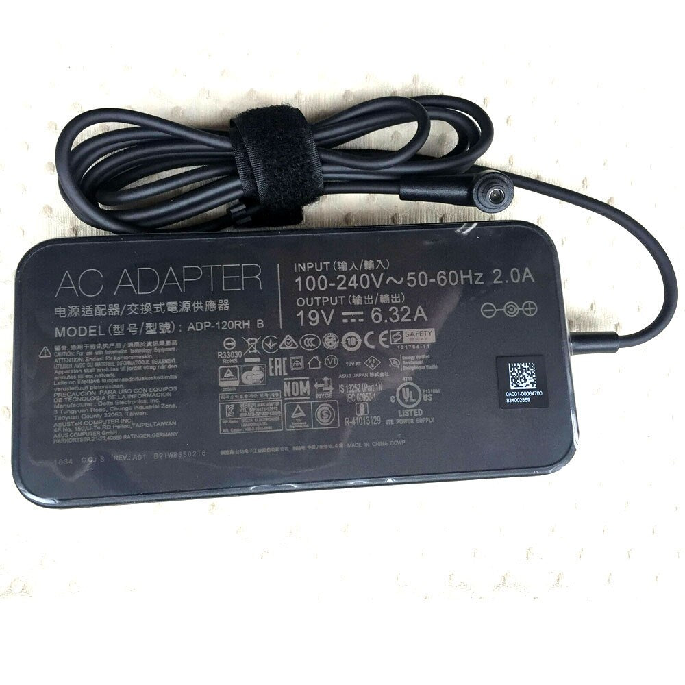 Fit for ASUS 0A001-00065300 120W 19V 6.32A 3P AC Power Adapter&Cord/Charger