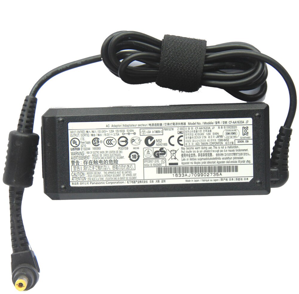 For Panasonic AC Adapter CF-AA6372B 16V 3.75A 60W SED70N2-16.0A for ToughBook