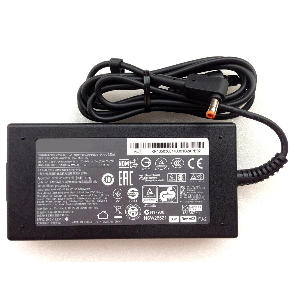 for Acer 19V 7.1A AC Adapter for Aspire V15 Nitro VN7-591G-70JY