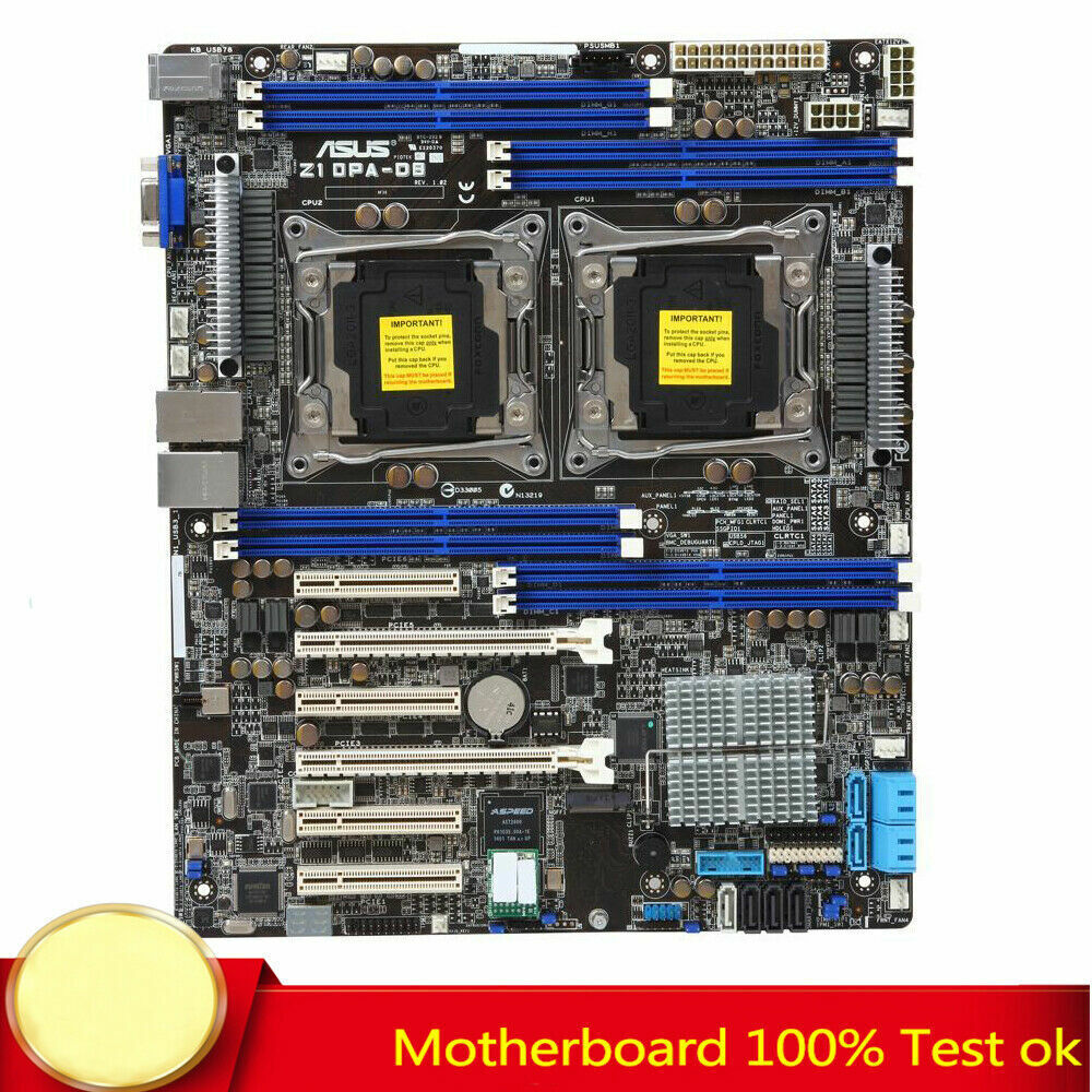 FOR Asus Z10PA-D8 X99 Dual Server Motherboard 2011-3 Support V3 V4 Tested
