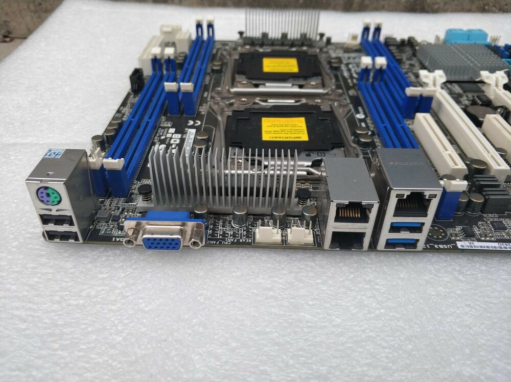FOR Asus Z10PA-D8 X99 Dual Server Motherboard 2011-3 Support V3 V4 Tested