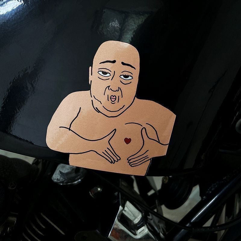 Personalized creative car stickers spoof uncle funny stickers motorcycle electric car decoration decal notebook