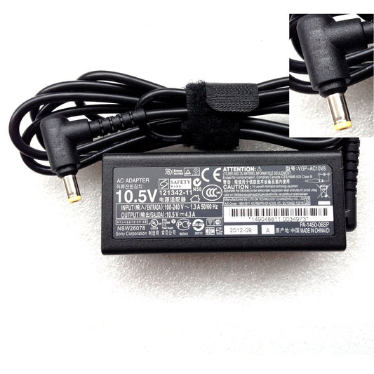 10.5V 4.3A AC/DC Adapter fit for Sony DUO 11 SVD11215CLB Ultrabook