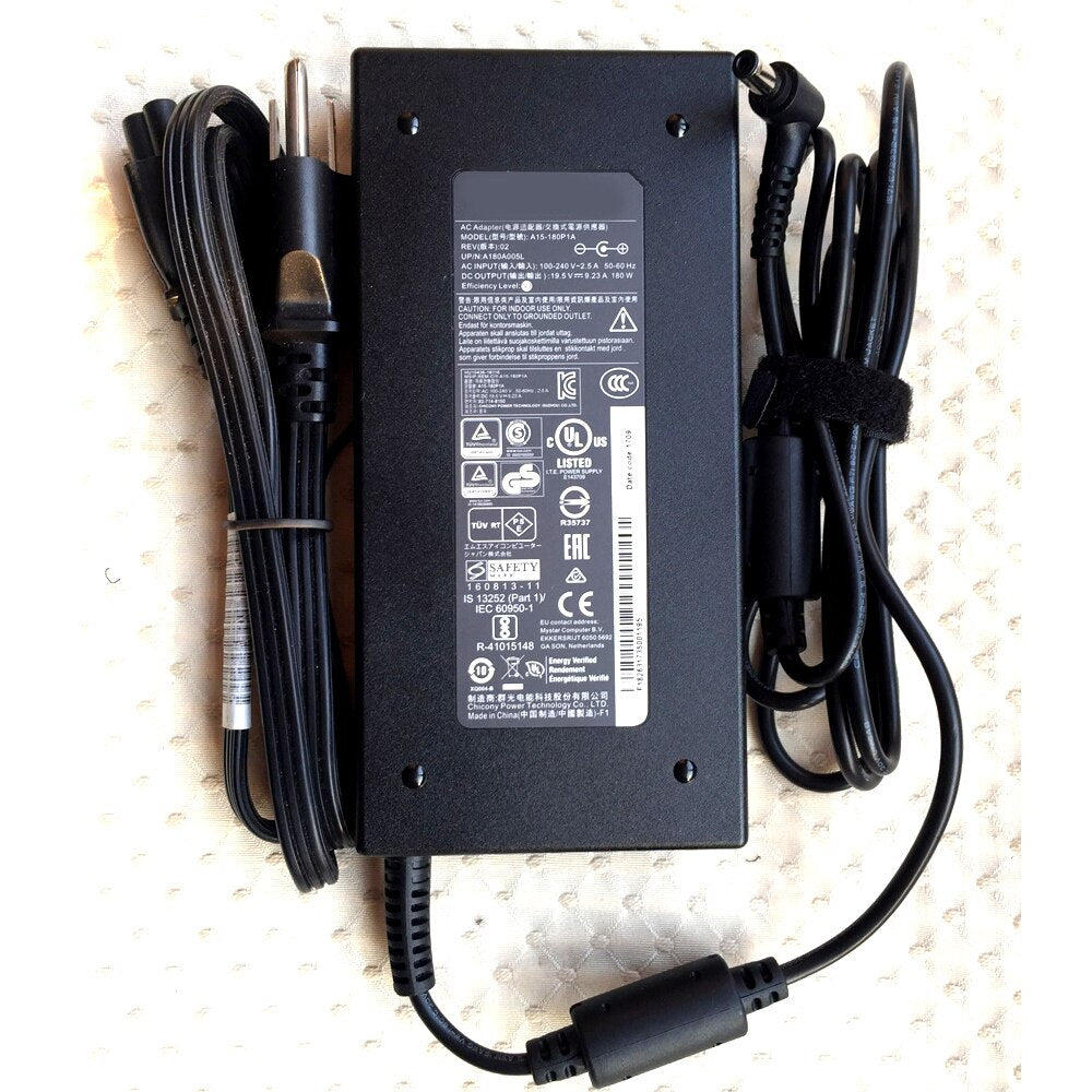 19.5V 9.23A Chicony AC Adapter for MSI GE62VR 9S7-16JB12-001 Laptop