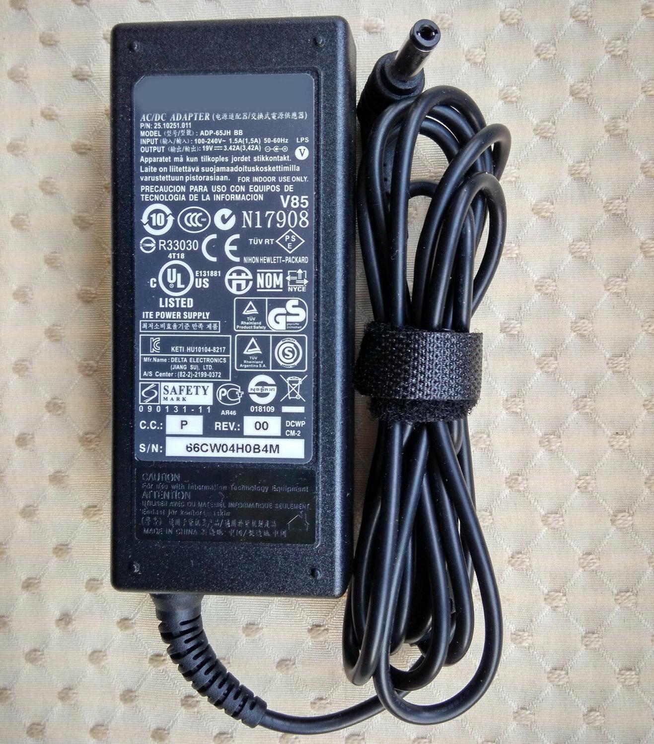 65W 19V 3.42A AC Adapter for Delta Clevo W550SU1 Notebook