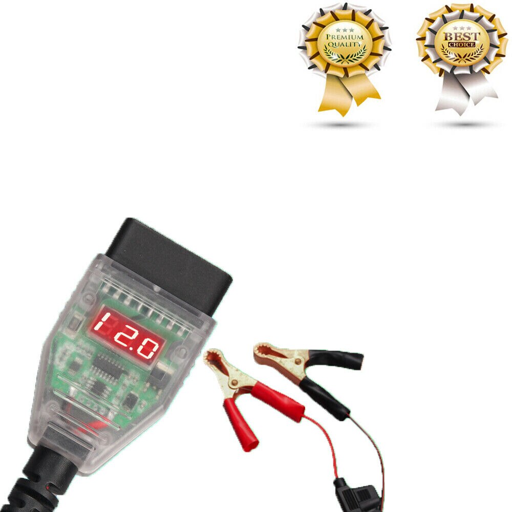 Automotive Battery replacement Tool Digital Display OBD2 ECU Memory Saver Cable