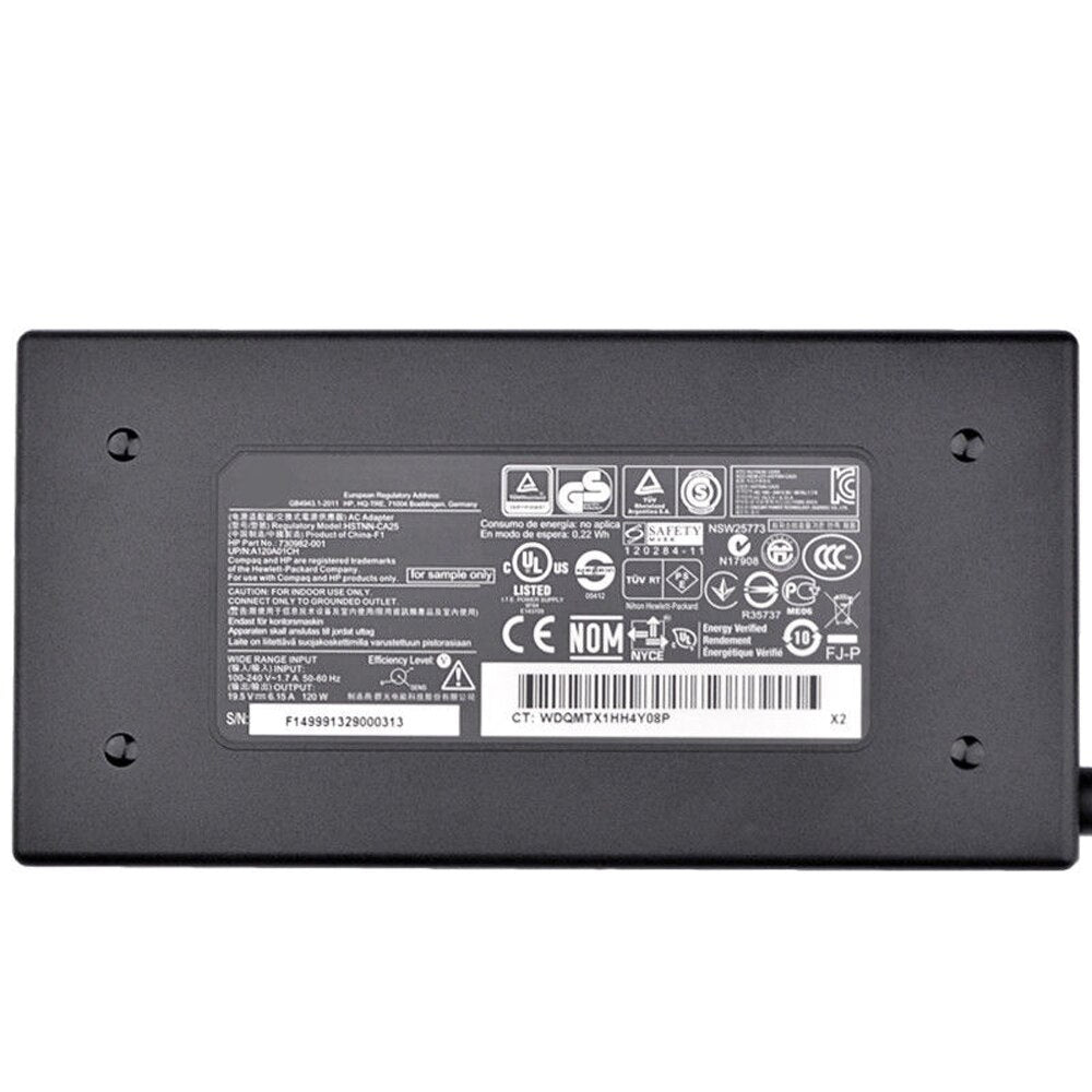 Fit for HP 19.5V 6.15A 120W Slim laptop Charger ENVY dv6/dv7 645156-001PC