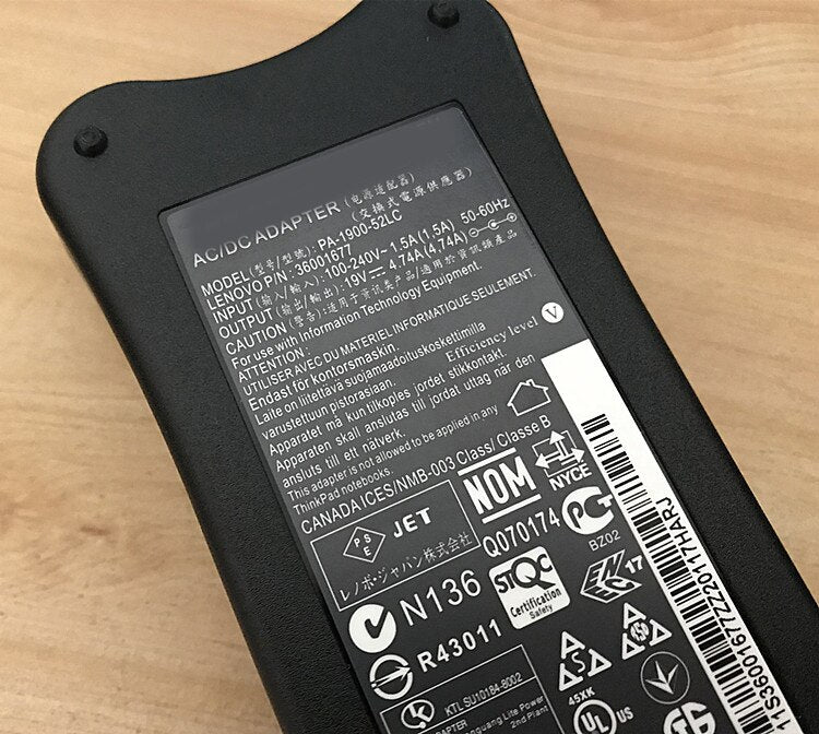 Fit for Lenovo IdeaPad ADP-90RH B PA-1900-52LC 0713A1990 19V 4.74A AC Adapter
