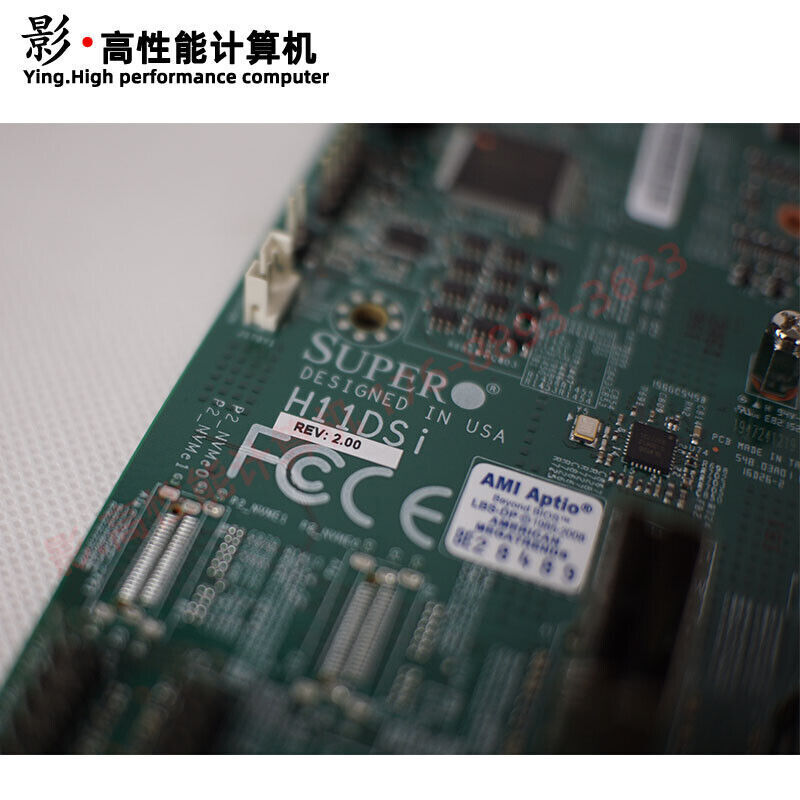 H11DSI-NT REV 2.0 SuperMicro 128-core Server Dual Gigabit Ethernet For EPYC7702